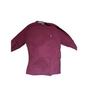 Ralph Lauren XL all cotton waffle weave thermal crew neck long sleeve T euc